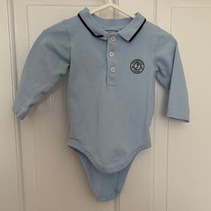 Jacadi Light Blue Long Sleeve Bodysuit